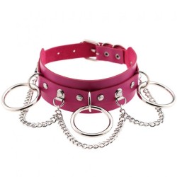 Metal O Ring Collar With Chain