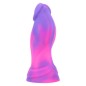 Mixed Color Liquid Silicone Dildo - D