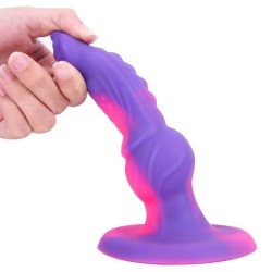 Mixed Color Liquid Silicone Dildo - C