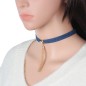 Metal Tassel Denim Collar