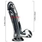 Ink Silicone Huge Realistic Dildo - 9.4 inch