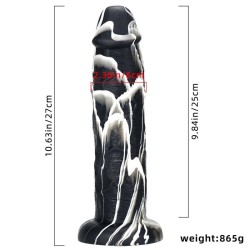 Ink Silicone Huge Realistic Dildo - 10.6 inch