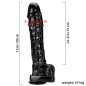 Black Warrior PVC Huge Cock - 15 inch