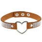 Rhinestone Collar With Heart