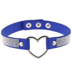 Rhinestone Collar With Heart