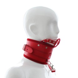 Collar With Ring Gag - Belt