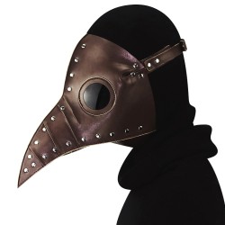 steampunk plicated cosplay beak mask