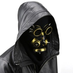 Steampunk Goggles Rivets Splice Mask