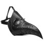 Steampunk Cutout Rivets Long Beak Mask