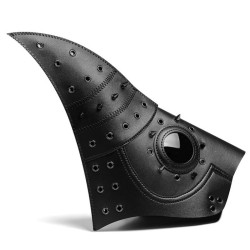 Steampunk Cutout Rivets Long Beak Mask