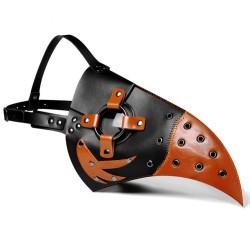 Steampunk Double Color Hooked Beak Mask