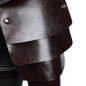 Unisex Brown PU Leather Vintage Armor