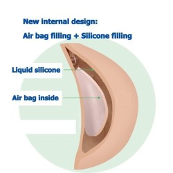 Silicone Airbag Breast Fake Boobs - XL