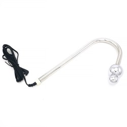 Bipolar Metal Electric Shock Anal Hook