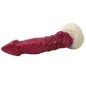 White Base Hellfire Silica Gel Dildo - 11