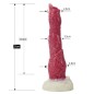 White Base Hellfire Silica Gel Dildo - 09