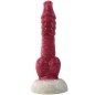 White Base Hellfire Silica Gel Dildo - 07