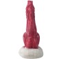 White Base Hellfire Silica Gel Dildo - 07