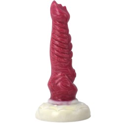 White Base Hellfire Silica Gel Dildo - 06