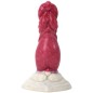 White Base Hellfire Silica Gel Dildo - 05