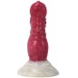 White Base Hellfire Silica Gel Dildo - 05