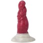 White Base Hellfire Silica Gel Dildo - 05