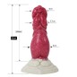 White Base Hellfire Silica Gel Dildo - 05