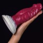 White Base Hellfire Silica Gel Anal Dildo- 02