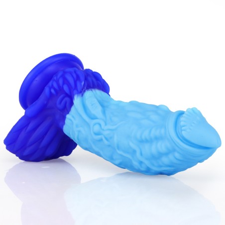 Pangolin Lifelike Silicone Dildo - Blue