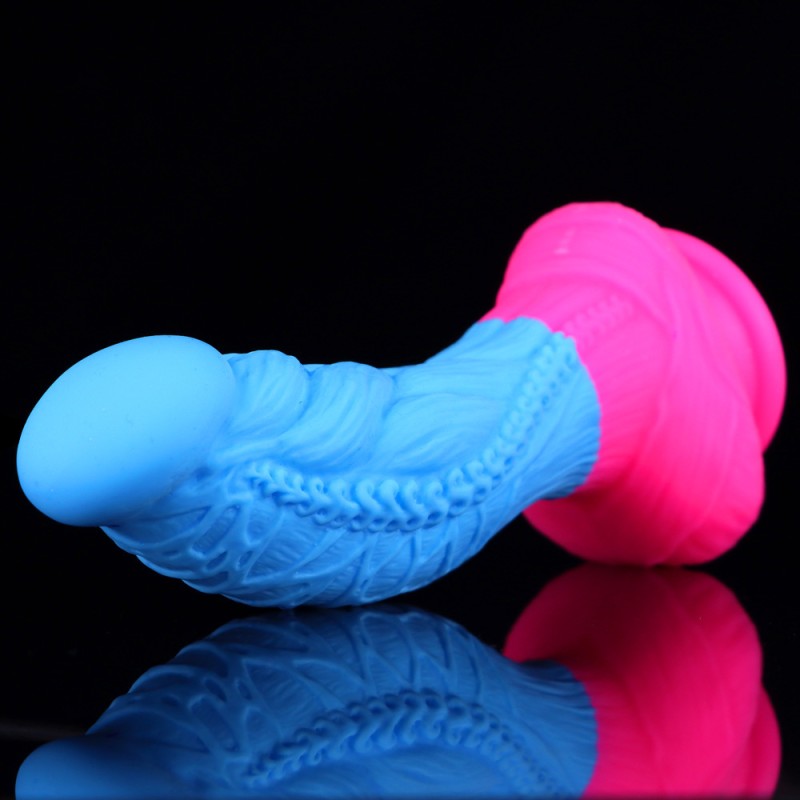 Flamingo Lifelike Silicone Dildo - Blue