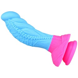 Flamingo Lifelike Silicone Dildo - Blue