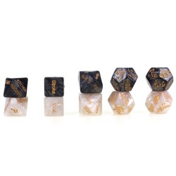 5 PCS Fun Acrylic Dice Love Dice