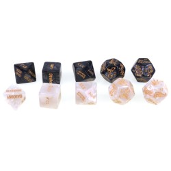 5 PCS Fun Acrylic Dice Love Dice