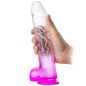 Double Color Jelly Dildo With Ball