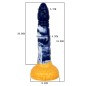 Darkblue Liquid silica gel  Dildo- 07