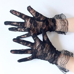 Charming Lace Short Gloves For Women