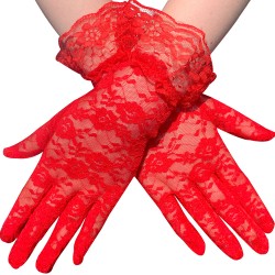 Charming Lace Short Gloves For Women