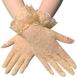 Charming Lace Short Gloves For Women