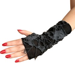 Punk Style Broken Cosplay Gloves