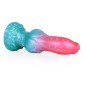 Alien Beast Cyan Rainbow 7.7" Dildo - J