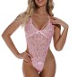 Simple Type Hollowed-out Lace One-piece Suit