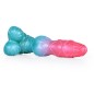 Alien Beast Cyan Rainbow 9.4" Dildo - H