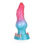 Alien Beast Cyan Rainbow 7.3" Dildo - G