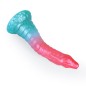 Alien Beast Cyan Rainbow 9.8" Dildo - E