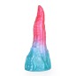 Alien Beast Cyan Rainbow 8.2" Dildo - D