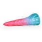 Alien Beast Cyan Rainbow 8.2" Dildo - D