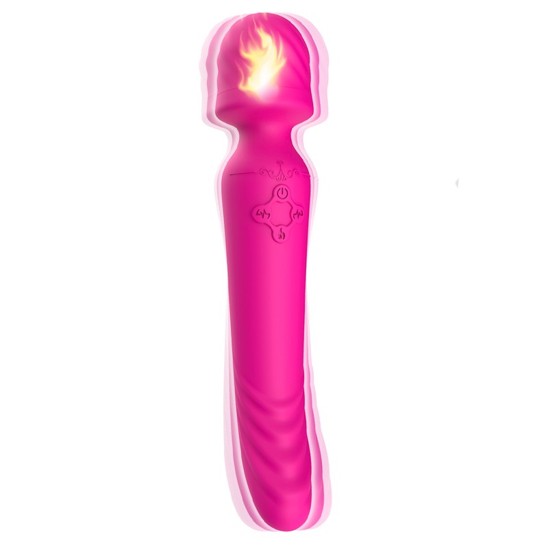 Silicone Wand Massager with Heating Function