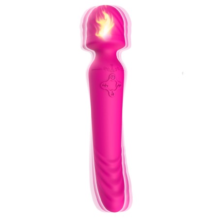 Silicone Wand Massager with Heating Function