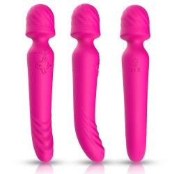 Silicone Wand Massager with Heating Function