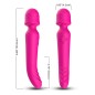 Silicone Wand Massager with Heating Function